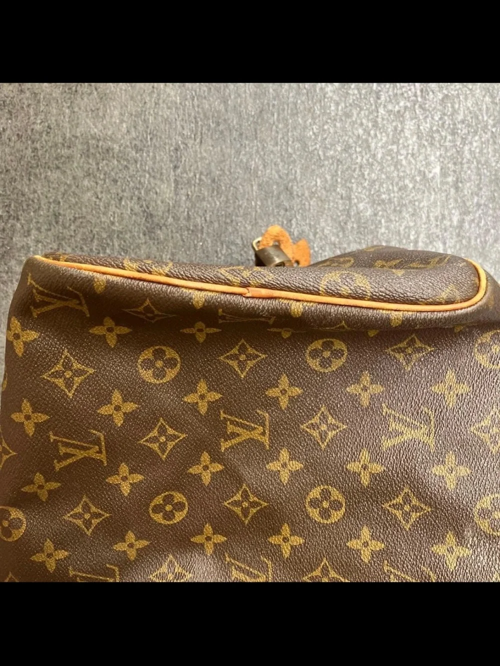 Louis Vuitton Brown Monogram Canvas Satchel with Vachetta Trim